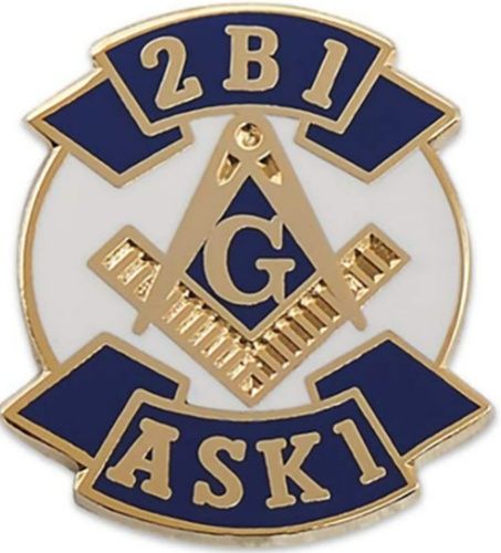 Masonic 2B1 ASK1 lapel pin