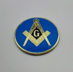 Blue lodge car emblem