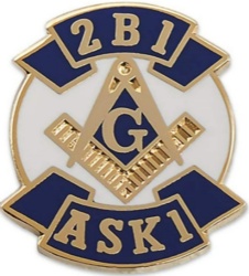 Masonic 2B1 ASK1 lapel pin