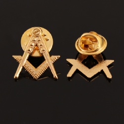 Masonic hallow out lapel pin