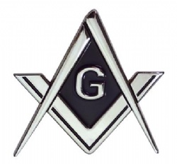 Masonic blue lodge car emblem