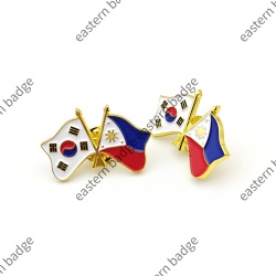 Philippines and Korea Flag Pin