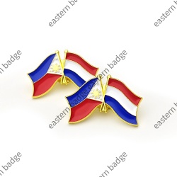 Philippines and Holland Flag Pin